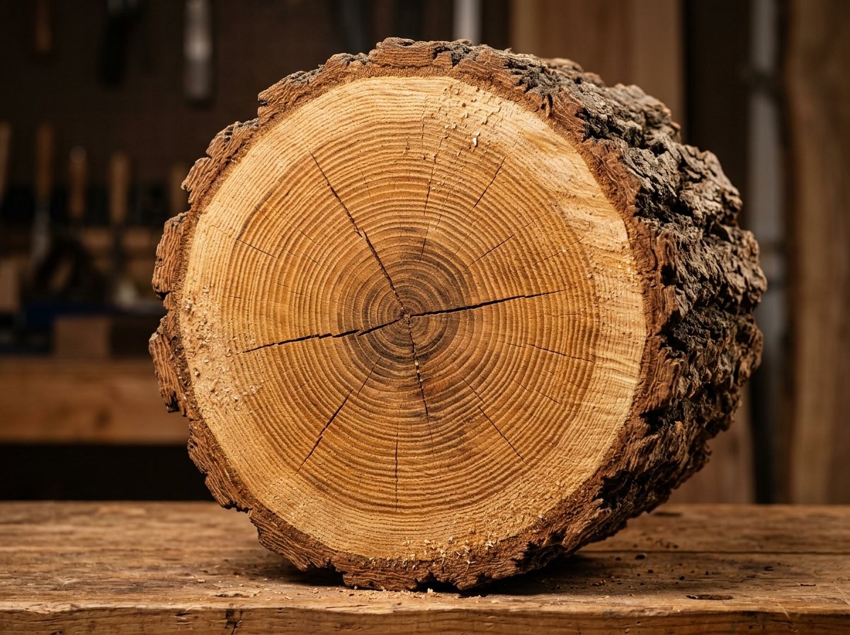 Macro texture of solid Texas timber rings
